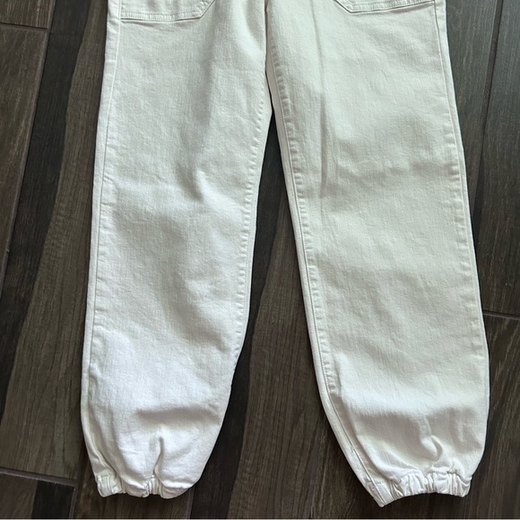 MOTHER The Wrapper Patch Springy Ankle Pants in Cream Puffs Sz 27 - Picture 5 of 13